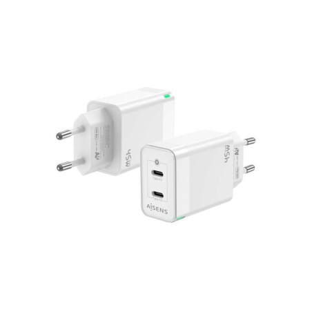 Caricabatterie Aisens GAN 45W - 2xUSB-C PD3.0 QC4.0 - Bianco