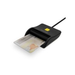 Lettore di smart card Aisens DNI USB-C - Nero
