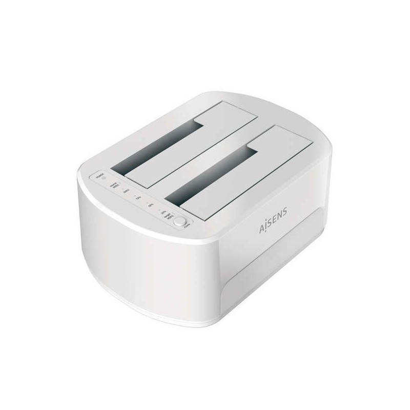 Aisens Dual Bay Docking Station ASDS-D02W SATA 2.5/3.5 a USB 3.0/3.1 Gen1 - Clone - Bianco Aisens Dual Bay Docking Station ASDS-D02W SATA 2.5/3.5 a USB 3.0/3.1 Gen1 - Clone - Bianco