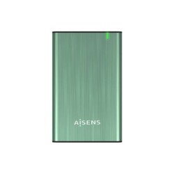 Scatola esterna Aisens 2.5? per dischi rigidi SATA I, II e III da 9,5 mm a USB 3.0/USB 3.1 GEN1 - Colore verde primavera