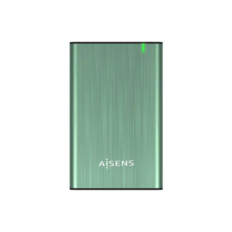Scatola esterna Aisens 2.5? per dischi rigidi SATA I, II e III da 9,5 mm a USB 3.0/USB 3.1 GEN1 - Colore verde primavera Scatola esterna Aisens 2.5? per dischi rigidi SATA I, II e III da 9,5 mm a USB 3.0/USB 3.1 GEN1 - Colore verde primavera