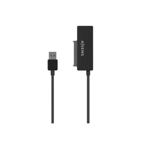 Aisens Adaptador SATA a USB-A USB 3.0/USB3.1 GEN1 para Discos Duros 2.5? y 3.5? con Alimentador - Color Negro