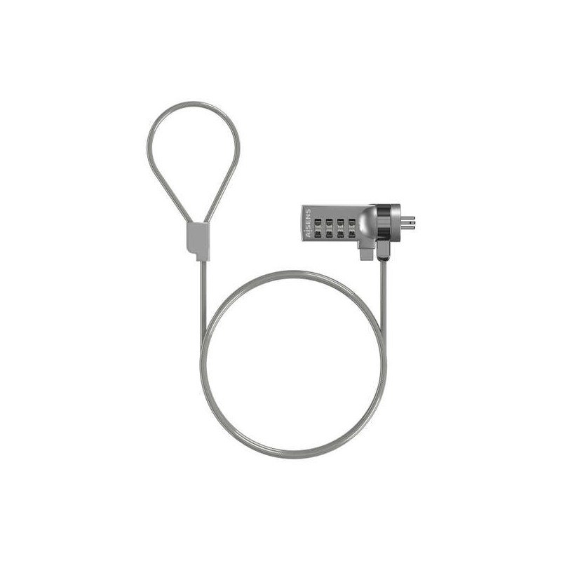 Cavo di sicurezza Aisens con lucchetto a combinazione per computer, monitor, laptop - 1,5 M Cavo di sicurezza Aisens con lucchetto a combinazione per computer, monitor, laptop - 1,5 M