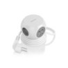 Multipresa da tavolo multifunzione Aisens con 3 uscite + 2xUSB-C - 2xUSB-A - 1,4 m - Colore bianco