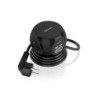 Aisens Regleta de Enchufes Sobremesa Multifuncion con 3 Tomas + 2xUSB-C - 2xUSB-A - 1.4m - Color Negro