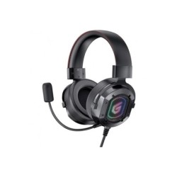 Cuffie da gioco Conceptronic con microfono - Illuminazione a LED - Archetto regolabile - Cuscinetti auricolari imbottiti - Cavo 