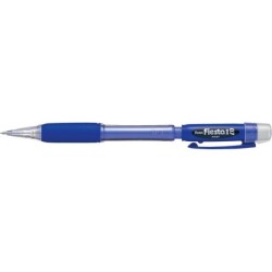 Pentel Fiesta II Portamine HB 0,7 mm con gomma - Include 2 ricariche - Impugnatura in gomma - Design ergonomico - Colore blu 12p