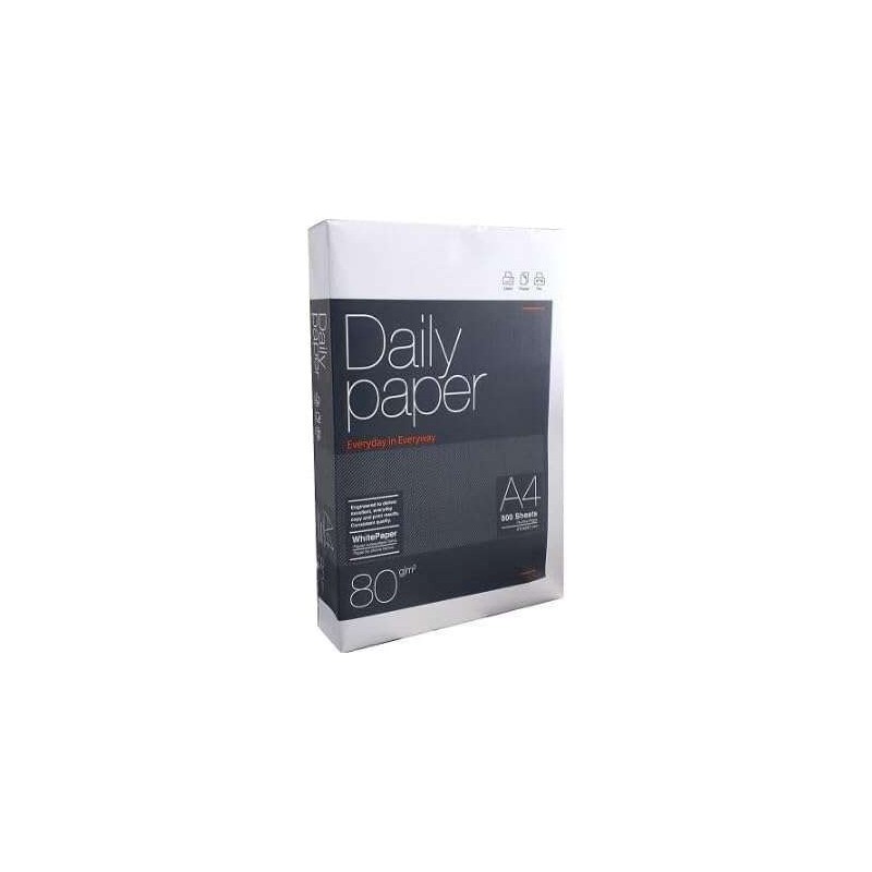 Carta giornaliera A4 80gr. 210x297 mm (500 fogli) Bianco 5pz 5pz Carta giornaliera A4 80gr. 210x297 mm (500 fogli) Bianco 5pz 5pz