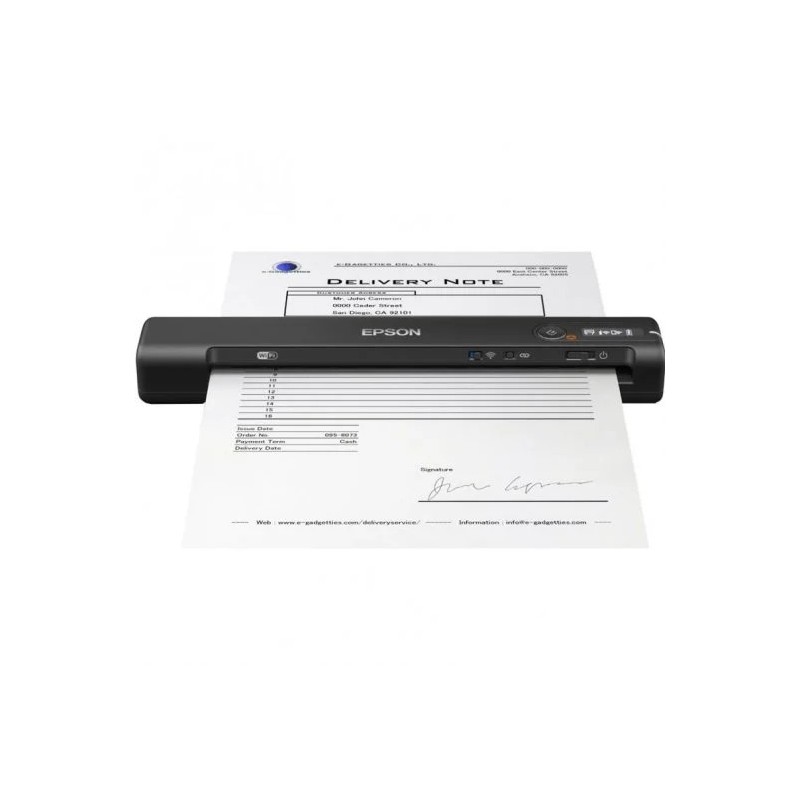 Scanner portatile wireless Epson Workforce ES60W WiFi - 600 dpi - Schermo LCD - Tecnologia LED ReadyScan Scanner portatile wireless Epson Workforce ES60W WiFi - 600 dpi - Schermo LCD - Tecnologia LED ReadyScan