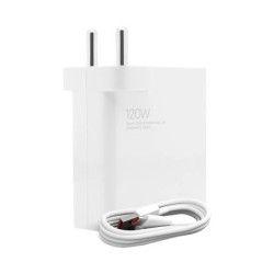 Xiaomi 120W Charging Combo Cargador de Pared para Smartphone USB-A 120W + Cable - Identificacion Inteligente de Dispositivos -