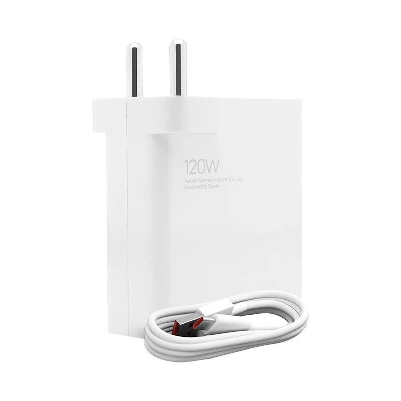 Caricatore da muro combinato Xiaomi 120W ricarica per smartphone USB-A 120W + cavo - Identificazione intelligente del dispositiv Caricatore da muro combinato Xiaomi 120W ricarica per smartphone USB-A 120W + cavo - Identificazione intelligente del dispositiv