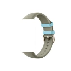 Xiaomi Correa de Silicona para Pulsera de Actividad Mi Smart Band 7 Pro - Textura de Cuero - Color Gris