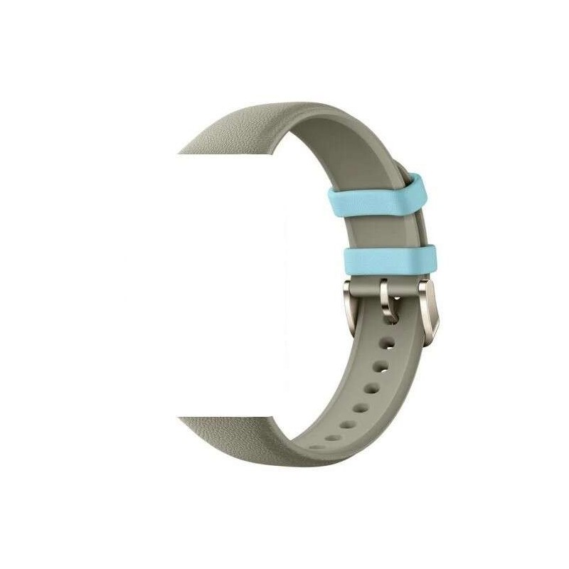 Cinturino in silicone Xiaomi per braccialetto attività Mi Smart Band 7 Pro - Texture in pelle - Colore grigio Cinturino in silicone Xiaomi per braccialetto attività Mi Smart Band 7 Pro - Texture in pelle - Colore grigio