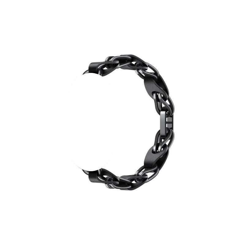 Catena Xiaomi Chain Strap per braccialetto attività Mi Smart Band 8 - Realizzata in pelle e metallo - Colore nero Catena Xiaomi Chain Strap per braccialetto attività Mi Smart Band 8 - Realizzata in pelle e metallo - Colore nero