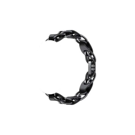 Catena Xiaomi Chain Strap per braccialetto attività Mi Smart Band 8 - Realizzata in pelle e metallo - Colore nero