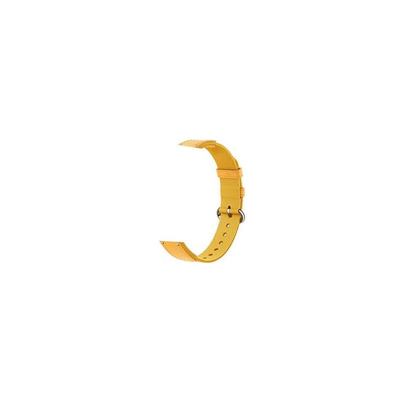 Cinturino intrecciato Xiaomi per braccialetto attività Mi Smart Band 8 - Realizzato in nylon e pelle - Colore giallo Cinturino intrecciato Xiaomi per braccialetto attività Mi Smart Band 8 - Realizzato in nylon e pelle - Colore giallo
