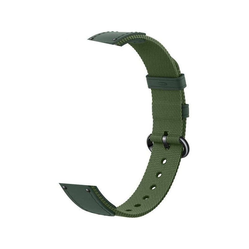 Cinturino intrecciato Xiaomi per braccialetto attività Mi Smart Band 8 - Realizzato in nylon e pelle - Colore verde Cinturino intrecciato Xiaomi per braccialetto attività Mi Smart Band 8 - Realizzato in nylon e pelle - Colore verde