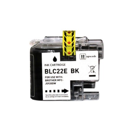 Cartuccia d'inchiostro generica nera Brother LC22E - Sostituisce LC22EBK