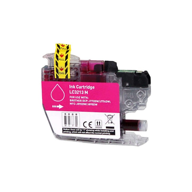 Cartuccia d'inchiostro generica magenta Brother LC3213/LC3211 - Sostituisce LC3213M/LC3211M Cartuccia d'inchiostro generica magenta Brother LC3213/LC3211 - Sostituisce LC3213M/LC3211M