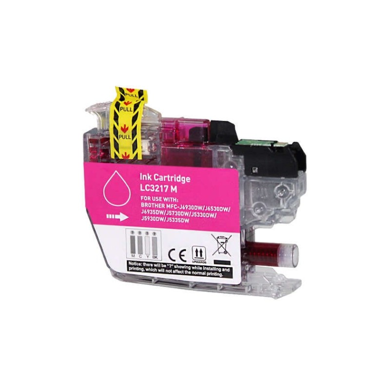 Cartuccia d'inchiostro generica magenta Brother LC3217 - Sostituisce LC3217M Cartuccia d'inchiostro generica magenta Brother LC3217 - Sostituisce LC3217M