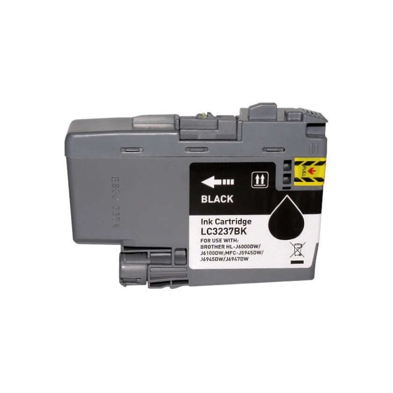 Brother LC3237 Negro Cartucho de Tinta Pigmentada Generico - Reemplaza LC3237BK Brother LC3237 Negro Cartucho de Tinta Pigmentada Generico - Reemplaza LC3237BK