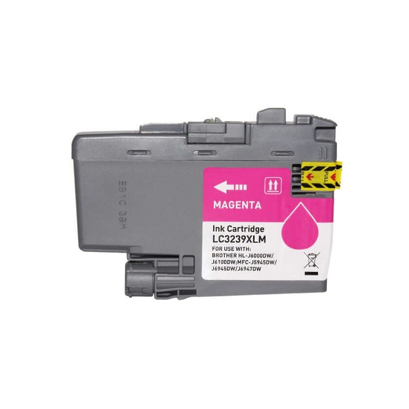 Cartuccia d'inchiostro pigmentato generica magenta Brother LC3239XL - Sostituisce LC3239XLM Cartuccia d'inchiostro pigmentato generica magenta Brother LC3239XL - Sostituisce LC3239XLM