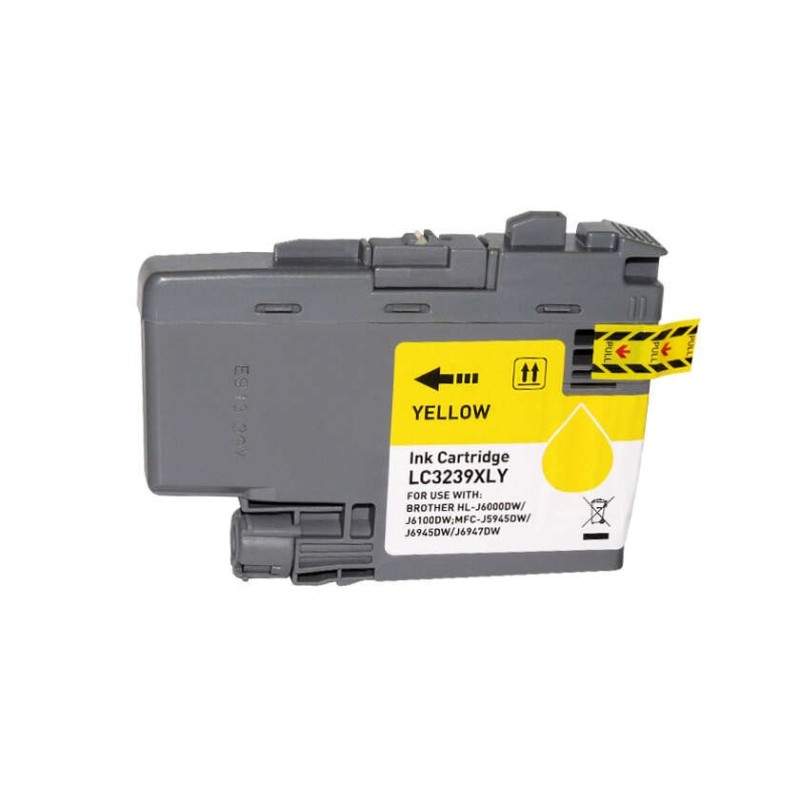 Brother LC3239XL Amarillo Cartucho de Tinta Pigmentada Generico - Reemplaza LC3239XLY Brother LC3239XL Amarillo Cartucho de Tinta Pigmentada Generico - Reemplaza LC3239XLY