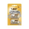 Bic Chrome Platinum Confezione da 2 Scatole da 5 Lamette per Rasoio Double Edge