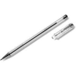 Penna roller Pentel SuperB - Punta fine 0,7 mm - Corsa 0,35 mm - Inchiostro a base di olio - Colore nero 12pz 12pz