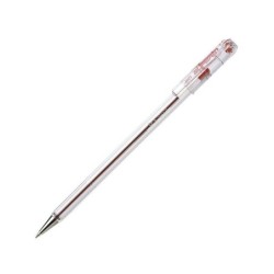 Penna roller Pentel SuperB - Punta fine 0,7 mm - Corsa 0,35 mm - Inchiostro a base di olio - Colore rosso 12pz 12pz