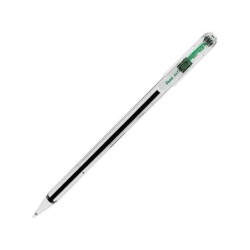 Pentel SuperB Boligrafo de Bola - Punta Fina 0.7mm - Trazo 0.35mm - Tinta con Base de Aceite - Color Verde