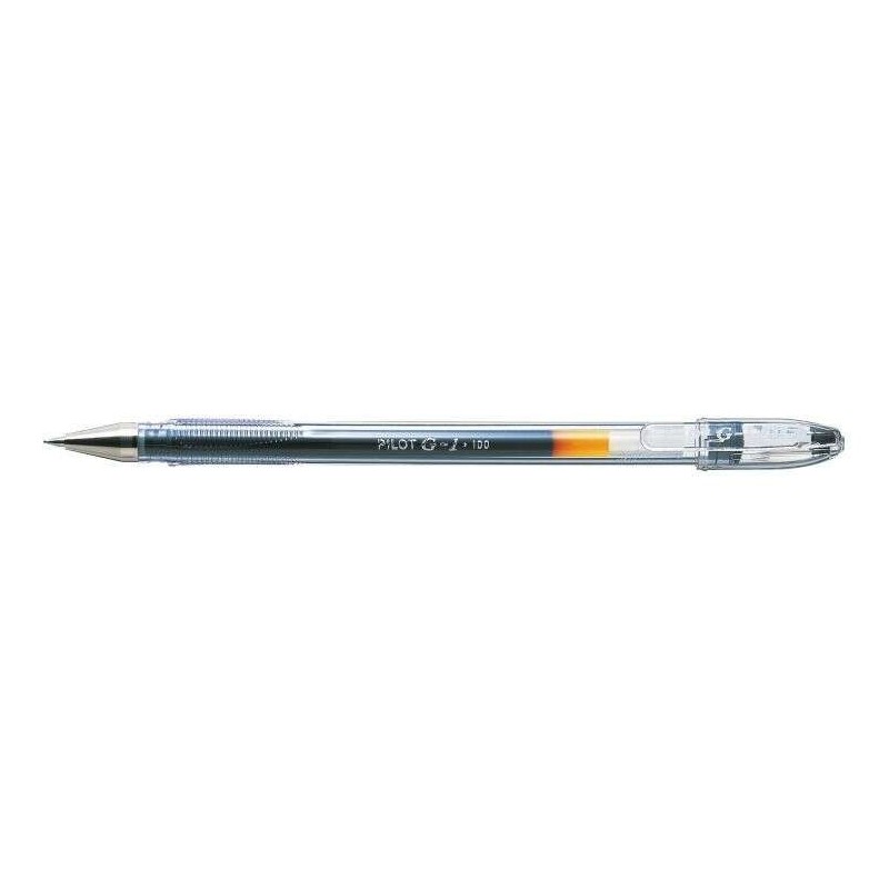 Penna gel Pilot G1 - Ricaricabile - Punta sferica da 0,5 mm - Corsa 0,3 mm - Corpo trasparente - Colore nero 12pz 12pz Penna gel Pilot G1 - Ricaricabile - Punta sferica da 0,5 mm - Corsa 0,3 mm - Corpo trasparente - Colore nero 12pz 12pz