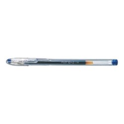 Pilot Boligrafo de Gel G1 - Recargable - Punta de Bola 0.5mm - Trazo 0.3mm - Cuerpo Transparente - Color Azul