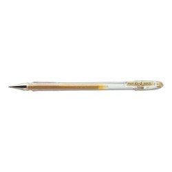 Pilot Boligrafo de Gel G1 - Recargable - Punta de Bola 0.7mm - Trazo 0.32mm - Cuerpo Transparente - Color Oro