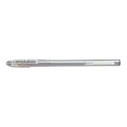 Pilot Boligrafo de Gel G1 - Recargable - Punta de Bola 0.7mm - Trazo 0.32mm - Cuerpo Transparente - Color Plata