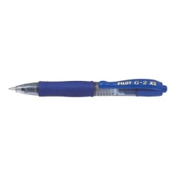 Penna gel retrattile Pilot G2 Pixie XS - Punta sferica rotonda 0,7 mm - Corsa 0,32 mm - Impugnatura ergonomica - Colore blu 12pz