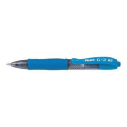 Pilot Boligrafo de Gel G2 Pixie XS Retractil - Punta de Bola Redonda 0.7mm - Trazo 0.32mm - Grip Ergonomico - Color Azul Claro