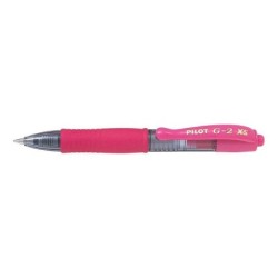 Pilot Boligrafo de Gel G2 Pixie XS Retractil - Punta de Bola Redonda 0.7mm - Trazo 0.32mm - Grip Ergonomico - Color Rosa
