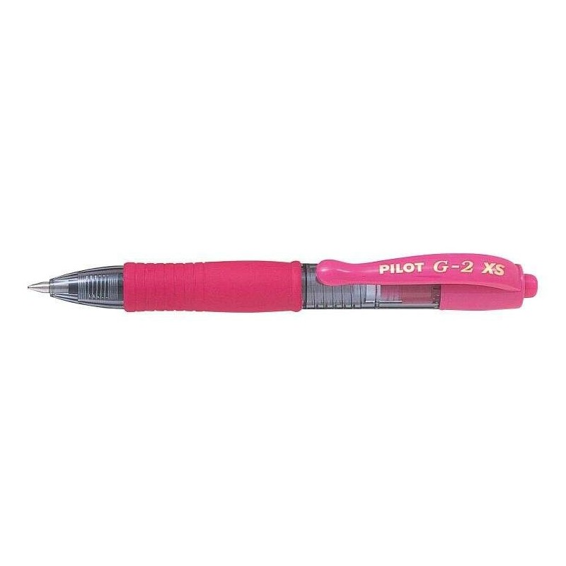 Penna gel retrattile Pilot G2 Pixie XS - Punta sferica rotonda 0,7 mm - Corsa 0,32 mm - Impugnatura ergonomica - Colore rosa 12p Penna gel retrattile Pilot G2 Pixie XS - Punta sferica rotonda 0,7 mm - Corsa 0,32 mm - Impugnatura ergonomica - Colore rosa 12p