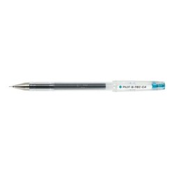 Pilot Boligrafo de Gel G-Tec C4 - Extra Fino - Recargable - Punta de Bola 0.4mm - Trazo 0.2mm - Color Azul Claro