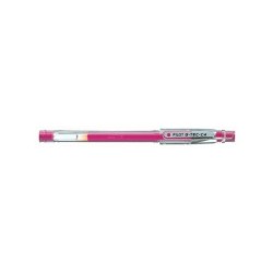 Pilot Boligrafo de Gel G-Tec C4 - Extra Fino - Recargable - Punta de Bola 0.4mm - Trazo 0.2mm - Color Rosa