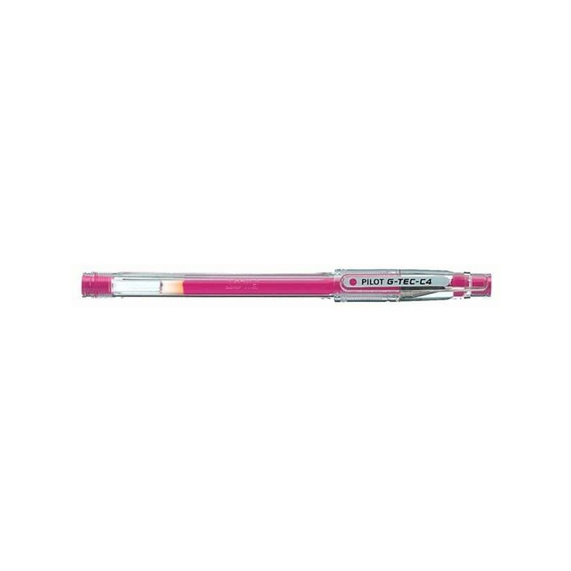 Pilot Boligrafo de Gel G-Tec C4 - Extra Fino - Recargable - Punta de Bola 0.4mm - Trazo 0.2mm - Color Rosa Pilot Boligrafo de Gel G-Tec C4 - Extra Fino - Recargable - Punta de Bola 0.4mm - Trazo 0.2mm - Color Rosa