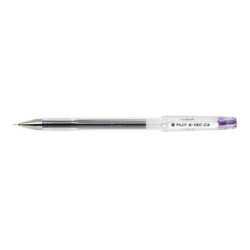 Penna gel Pilot G-Tec C4 - Extra fine - Ricaricabile - Punta a sfera da 0,4 mm - Tratto 0,2 mm - Colore viola 12pz 12pz
