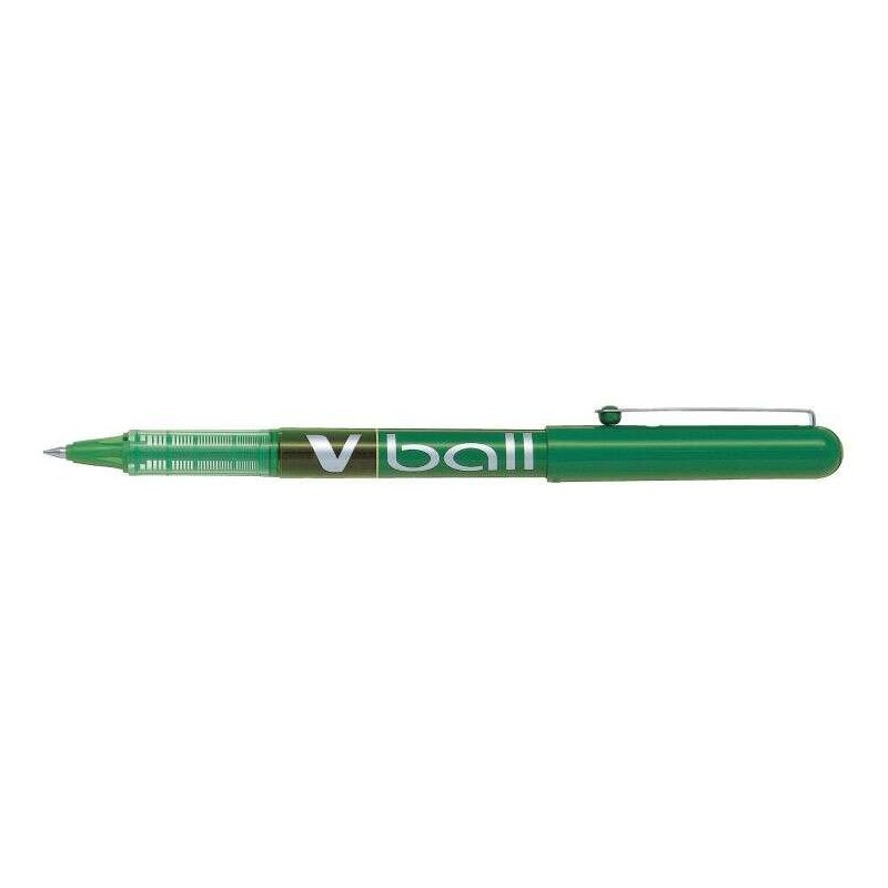 Pilot Boligrafo de tinta liquida V Ball 05 Rollerball - Punta de bola redonda 0.5mm - Trazo 0.3mm - Color Verde Pilot Boligrafo de tinta liquida V Ball 05 Rollerball - Punta de bola redonda 0.5mm - Trazo 0.3mm - Color Verde