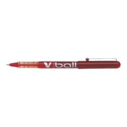 Pilot Boligrafo de tinta liquida V Ball 05 Rollerball - Punta de bola redonda 0.5mm - Trazo 0.3mm - Color Rojo