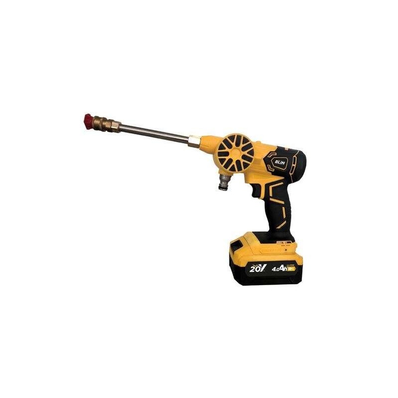 Idropulitrice Blim a Batteria 120W 20V 4Ah - Motore Brushless - 22000rpm - Pressione Nominale 60Bar - Accessori Vari Idropulitrice Blim a Batteria 120W 20V 4Ah - Motore Brushless - 22000rpm - Pressione Nominale 60Bar - Accessori Vari
