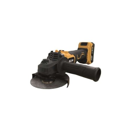Blim Radial A Batteria 125mm 20V 4.0Ah - Velocità a Vuoto 8500rpm - Impugnatura Morbida ed ergonomica - Colore Giallo