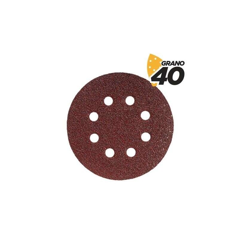 Blim Confezione da 10 Carte Vetrate Velcro per Levigatrice BL0136 - 125mm - Grana 40 - Formato Circolare Blim Confezione da 10 Carte Vetrate Velcro per Levigatrice BL0136 - 125mm - Grana 40 - Formato Circolare