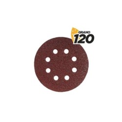 Blim Confezione da 10 Carte Vetrate Velcro per Levigatrice BL0136 - 150mm - Grana 120 - Formato Circolare