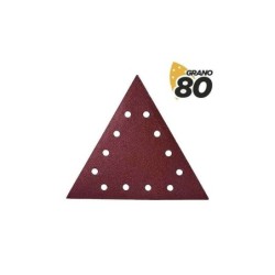 Blim Pack de 5 Lijas con Velcro para Lijadora BL0223 - Grano 80 - Formato Triangular